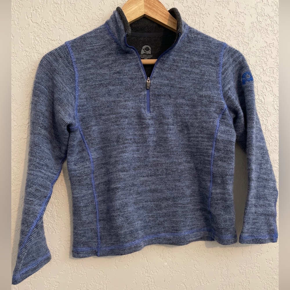 Overland wool blend sweater fleece pullover girls large